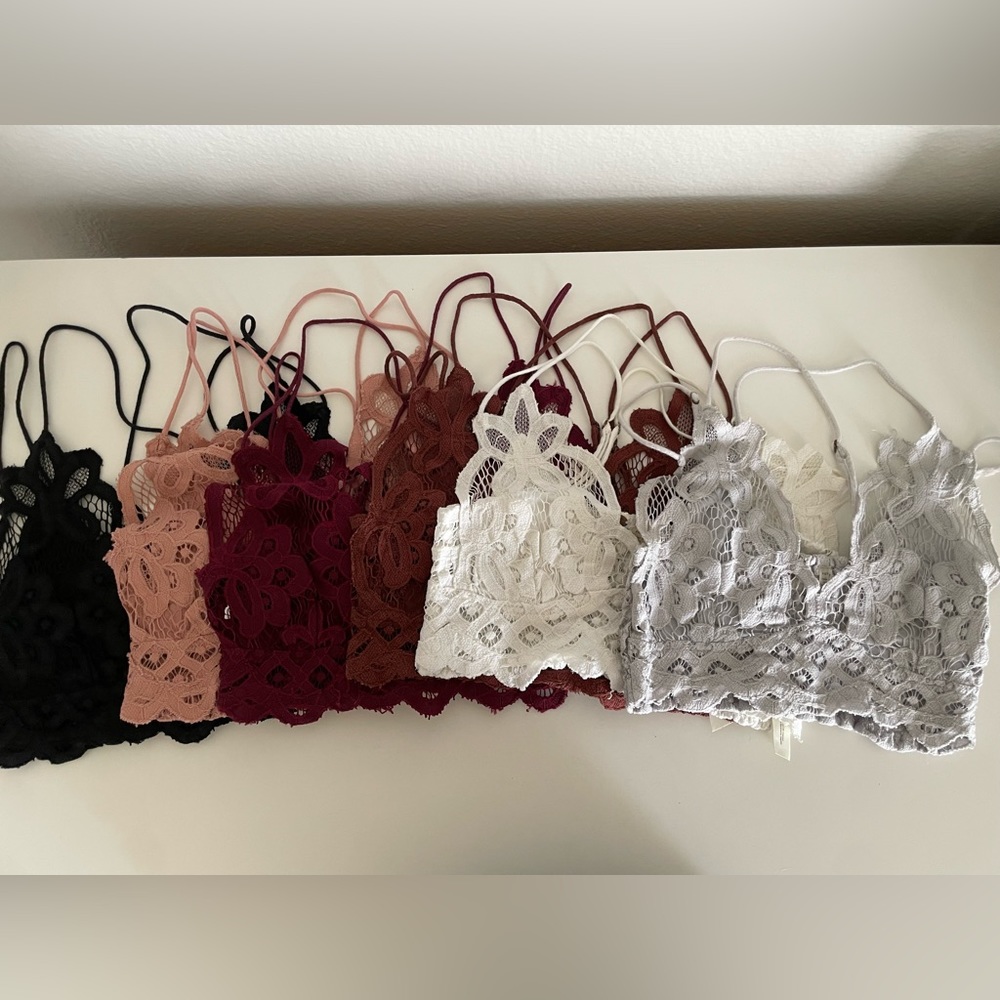 Bundle of Free People Adela Bralettes